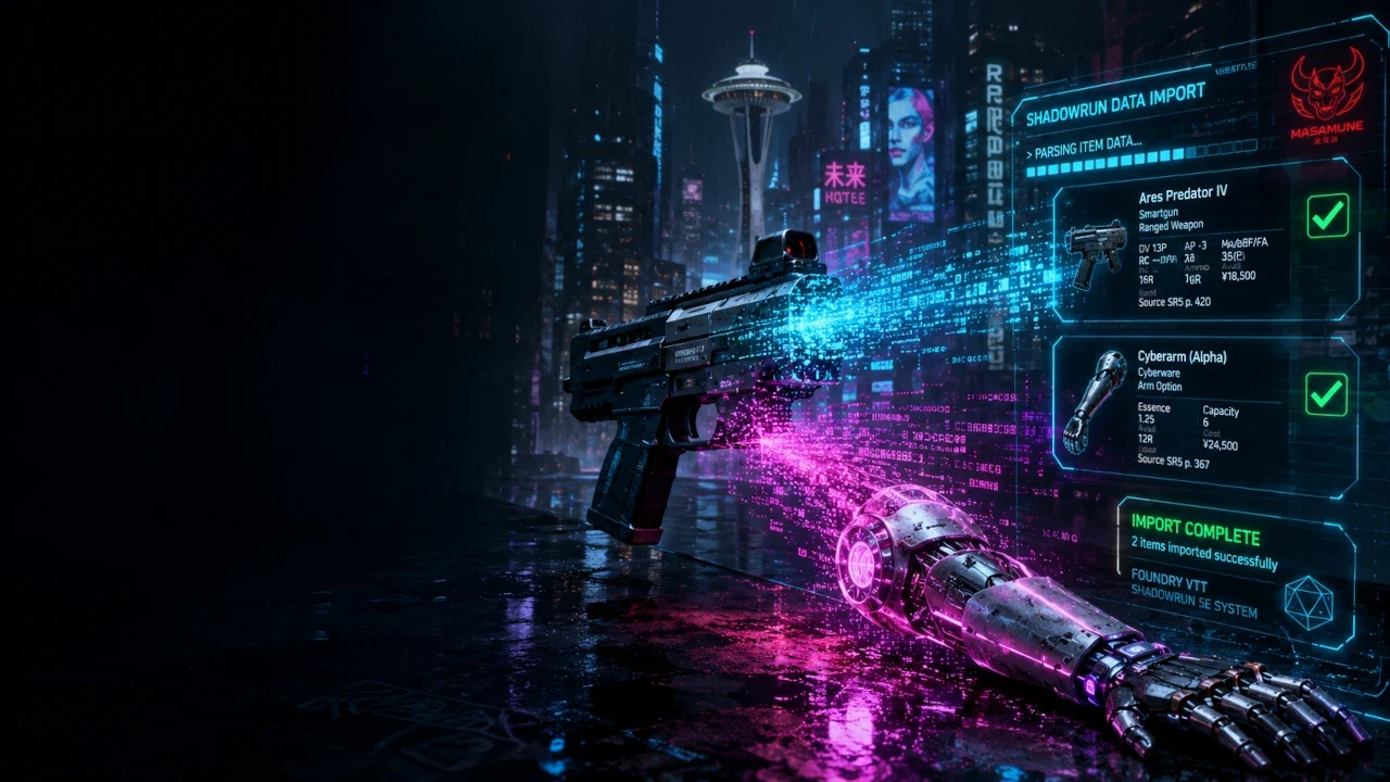 Shadowrun Items Importer